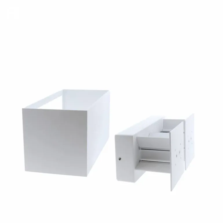 Aplique Cube Plus acabado blanco LED 20w 4000k 1400lm IP54 estilo moderno