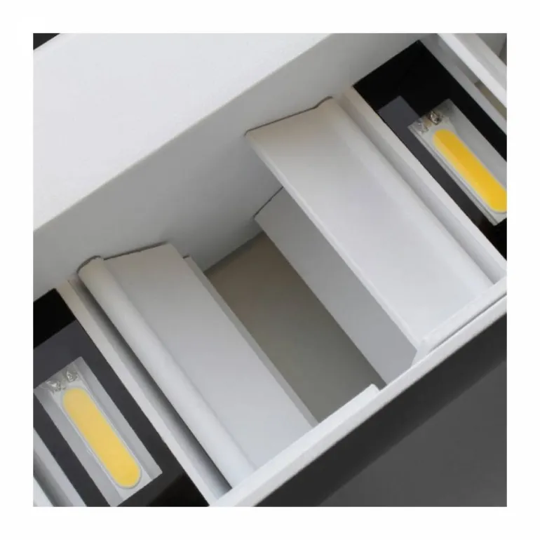 Aplique Cube Plus acabado blanco LED 20w 4000k 1400lm IP54 estilo moderno