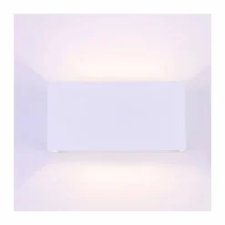 Aplique Cube Plus acabado blanco LED 20w 4000k 1400lm IP54 estilo moderno