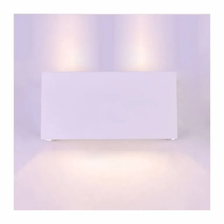 Aplique Cube Plus acabado blanco LED 20w 4000k 1400lm IP54 estilo moderno