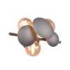 Aplique de pared Bubble 3XG9 acabado antracita y tulipas ámbar estilo moderno