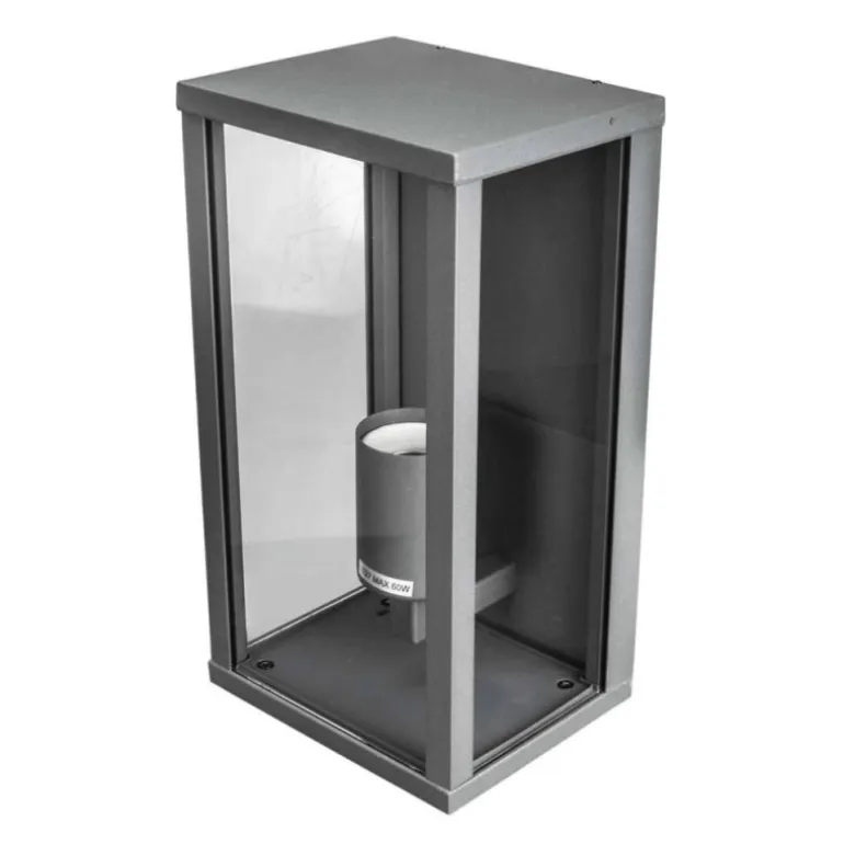 Aplique de pared Candela Gris oscuro 1XE27 exterior IP44 estilo moderno