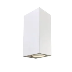 Aplique de pared Confo 2L aluminio blanco 2XGU10 exterior estilo moderno IP44