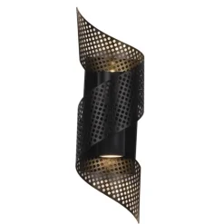 Aplique de pared Fuyaira Negro 2XGU10