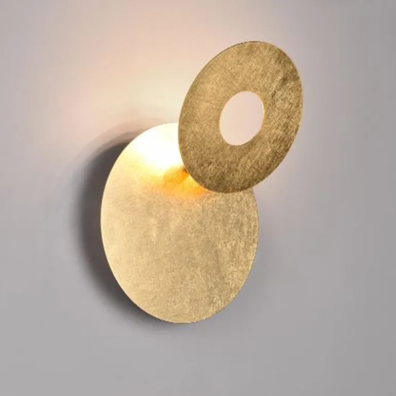 Aplique de pared Leano Oro Circular LED 6w 3000k