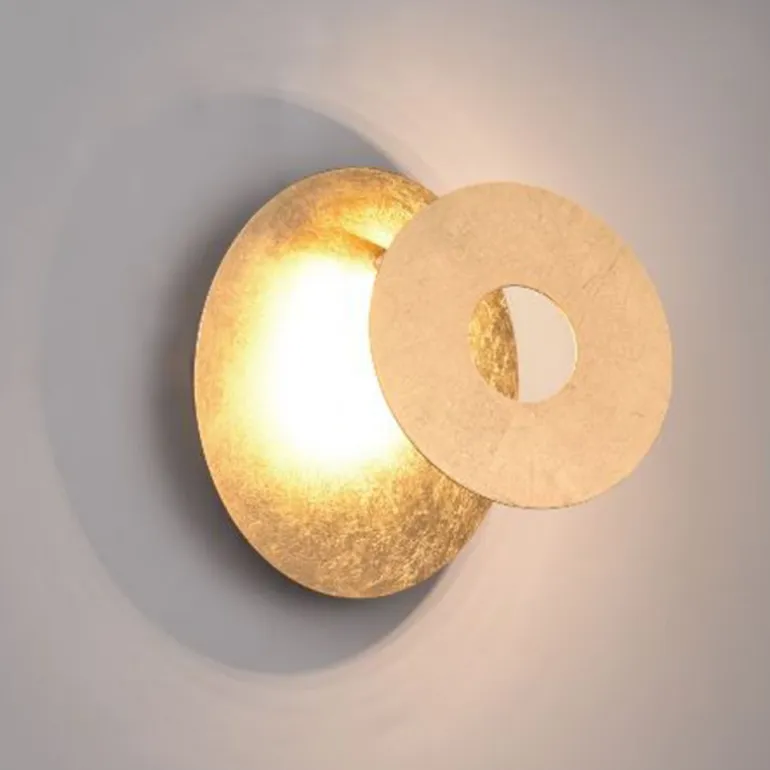 Aplique de pared Leano Oro Circular LED 6w 3000k