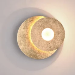 Aplique de pared Leano Oro Circular LED 6w 3000k