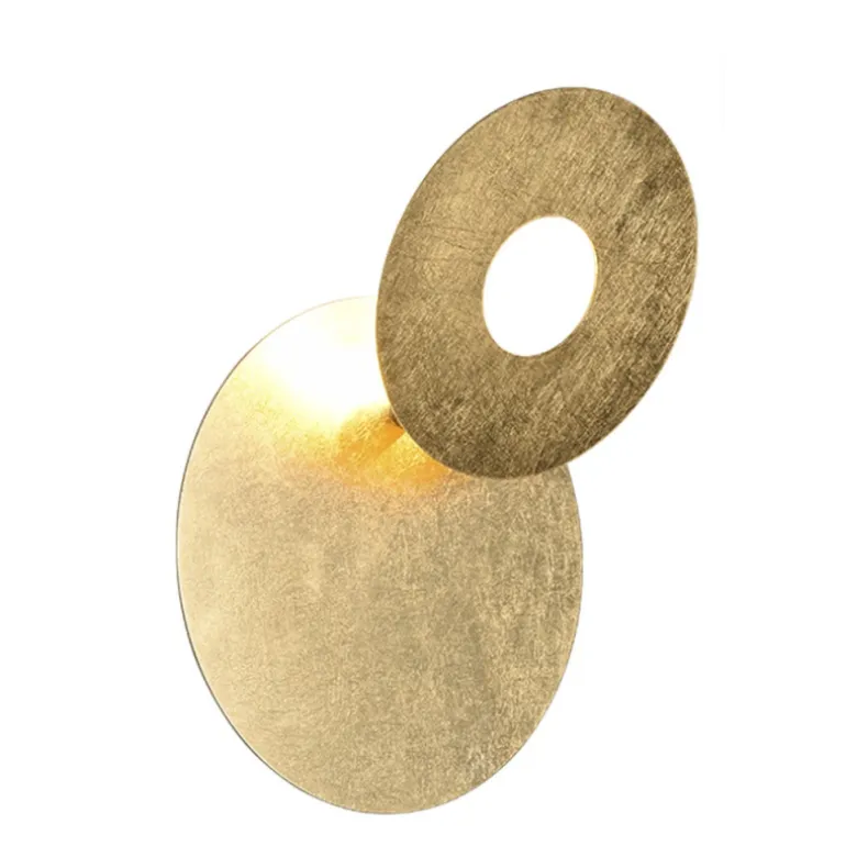 Aplique de pared Leano Oro Circular LED 6w 3000k