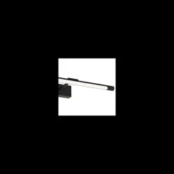 Aplique de pared Madge LED 8w 560lm 4000k IP44 60cm moderno acabado negro ideal para baños