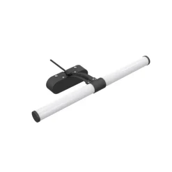 Aplique de pared Odile LED 8w 880lm 4000k IP44 60cm moderno acabado negro ideal para baños