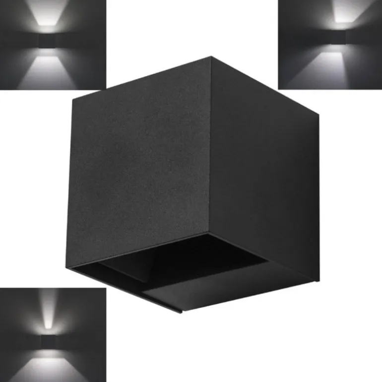 Aplique de pared Rex gris urbano