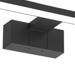 Aplique de pared Roth LED 8w 4000k 560lm IP44 acabado negro estilo moderno 40cm con 3 modos de instalación diferentes