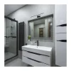 Aplique de pared Roth LED 12w 4000k 840lm IP44 acabado negro estilo moderno 60cm con 3 modos de instalación diferentes
