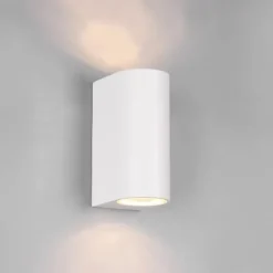 Aplique de pared Roya Semicircular Blanco 2XGU10 IP44