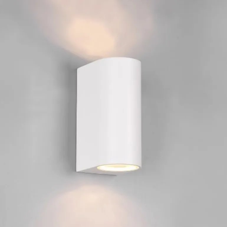 Aplique de pared Roya Semicircular Blanco 2XGU10 IP44