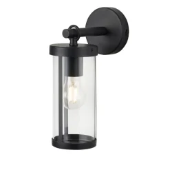 Aplique de pared Tabuk Negro 1XE27 IP44