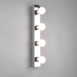Aplique de pared Theatro Cromado 4XE27 55CM Ancho