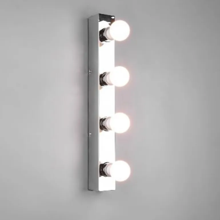 Aplique de pared Theatro Cromado 4XE27 55CM Ancho