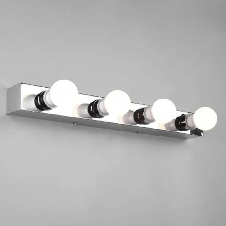 Aplique de pared Theatro Cromado 4XE27 55CM Ancho