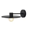 Aplique de pared Yidda Negro 1XE27 IP44