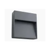 Aplique superficie cuadrado 6w gris oscuro