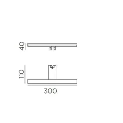 Aplique Tiwall Negro 8w 4000k Kit