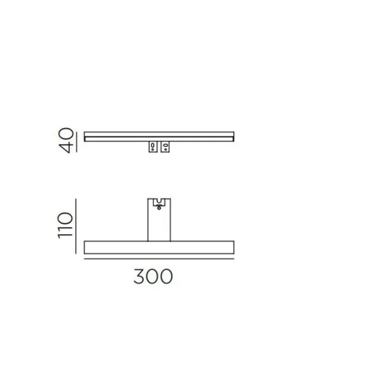 Aplique Tiwall Negro 8w 4000k Kit