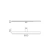 Aplique Tiwall 16w 3000k cromo