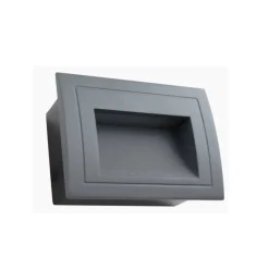 Baliza de empotrar 6w gris oscuro 3000k