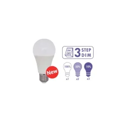 Bombilla estandar 9w 4000k 3 intensidades