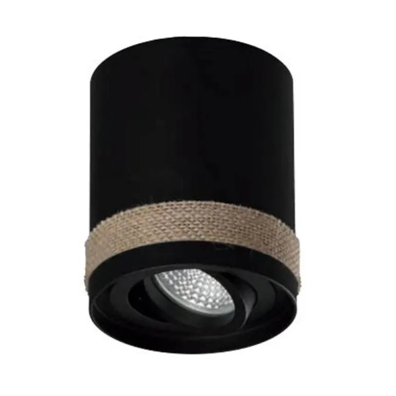 Cilindro GU10 negro ratán