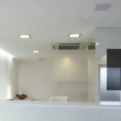 Downlight empotrado 18w 3000k cuadrado BL