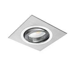 Empotrable de techo Helium cuadrado en aluminio 1XGU10 estilo moderno 9x9cm