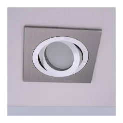 Empotrable de techo Helium cuadrado en aluminio 1XGU10 estilo moderno 9x9cm