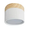 Foco de superficie madera/blanco
