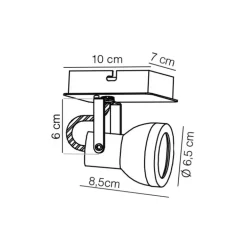 Foco 1l Heli Blanco