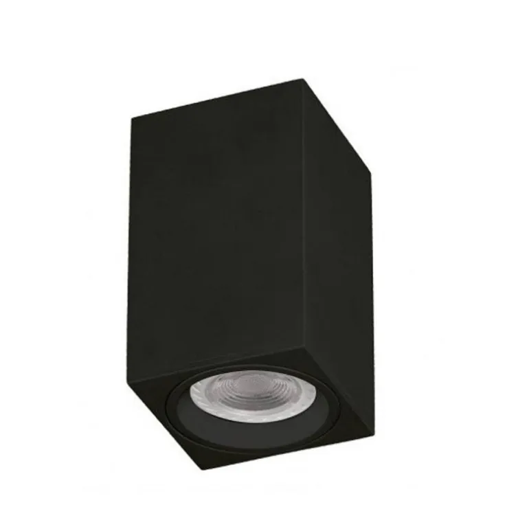 Foco superficie Negro Cubo
