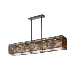 LAMPARA ALEXANDRA 5 LUCES WENGUE