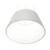 Lampara colgante campana Oslo blanca