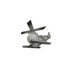Lampara colgante Helicóptero gris