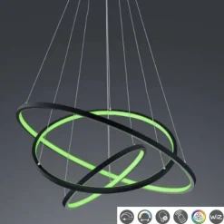 Lámpara colgante Aarón RGB+APP Antracita