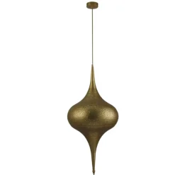 Lámpara colgante de techo Amman Cobre 1XE27 30CM Ø