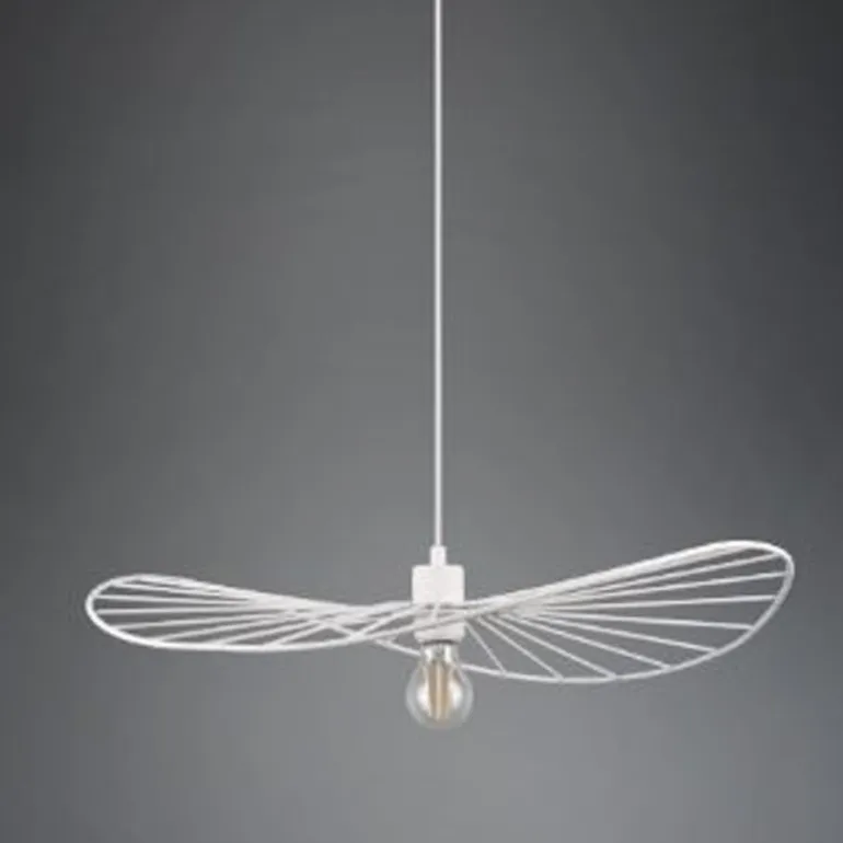 Lámpara colgante de techo Chapeau Blanco 1XE27 60cm Ø