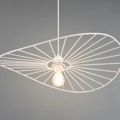 Lámpara colgante de techo Chapeau Blanco 1XE27 60cm Ø
