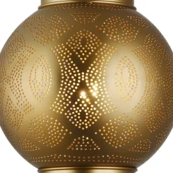 Lámpara colgante de techo Dibba 1XE27 acabado metal cobre estilo árabe 30cm Ø