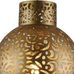 Lámpara colgante de techo Jericó 1XE27 acabado metal cobre estilo árabe 30cm Ø