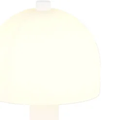 Lámpara de mesa Glenn 1XE14 acabado blanco tulipa opal blanca estilo moderno 12cm Ø