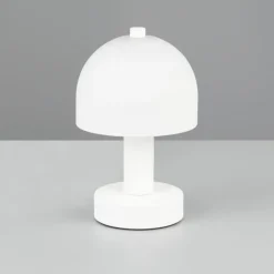 Lámpara de mesa Glenn 1XE14 acabado blanco tulipa opal blanca estilo moderno 12cm Ø