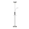 Lámpara de pie Alari Usb+mesa Níquel LED 18W +5W 480LM+1700LM 3000k +4000k estilo moderno