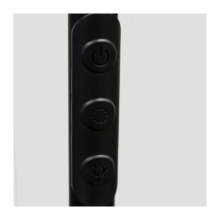 Lámpara de pie Denzel con lector LED 30+6w 3CCT 3000lm acabado negro estilo moderno con mando a distancia 25cm Ø